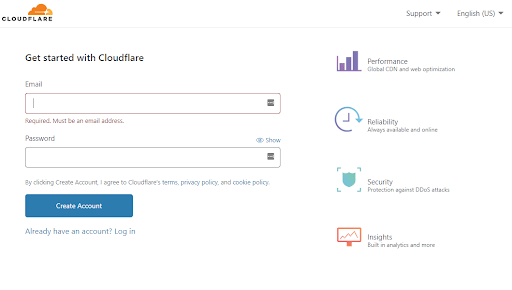 cloudfare-login-DNS