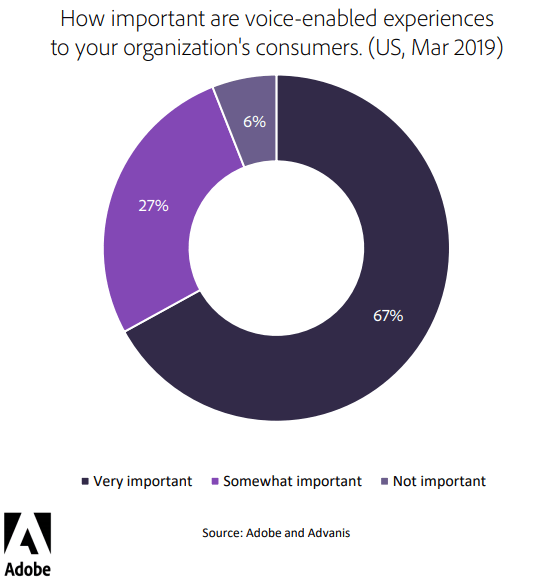 Importance of voice experience to consumers