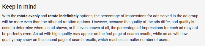 V Digital Services Adwords Ad Rotation Settings